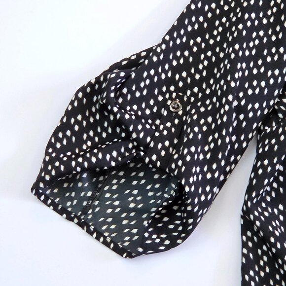 NWT - Croft & Barrow Black & White Printed Blouse, Size 1X - Picture 3 of 9